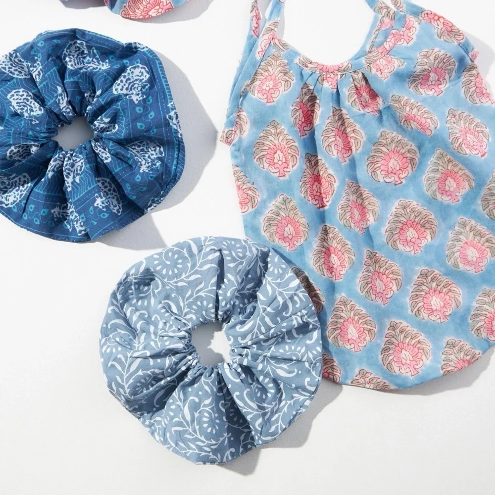 NWT Anthropologie Llani Scrunchie Set Of 3